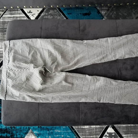 Plaid summer high-rise pants - Picture 2 of 3